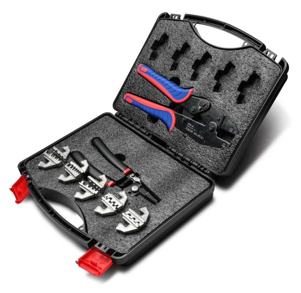 Ratchet Crimping Tool Set with Wire Stripper