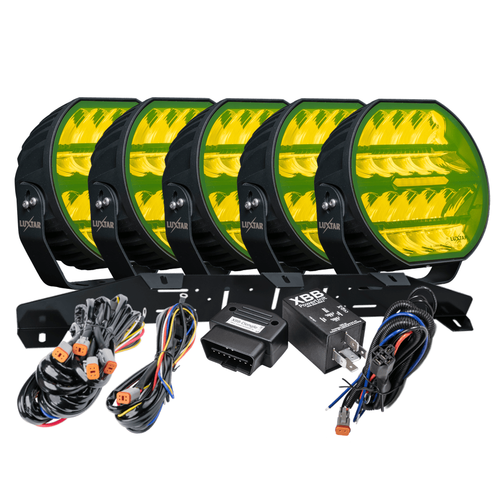 Stellar Black 5-Light Kit, Yellow CAN bus