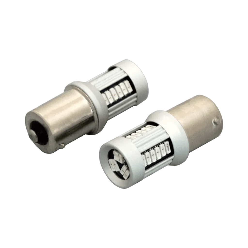 Luxtar BA15S 1156 LED Bulb, 30 SMD, 12-24 V, Amber