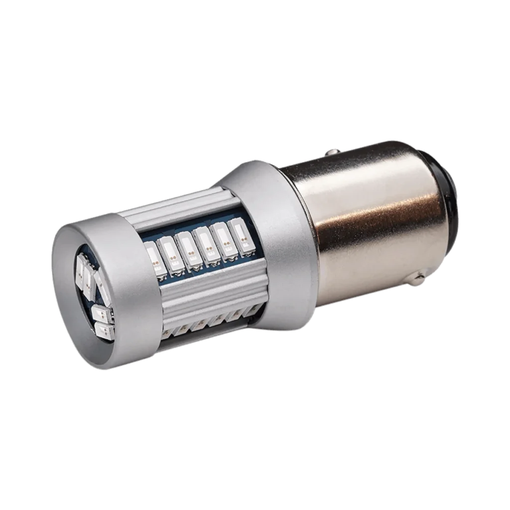 Luxtar BAU15S 7057 LED Bulb, 30 SMD, 12-24 V, Amber