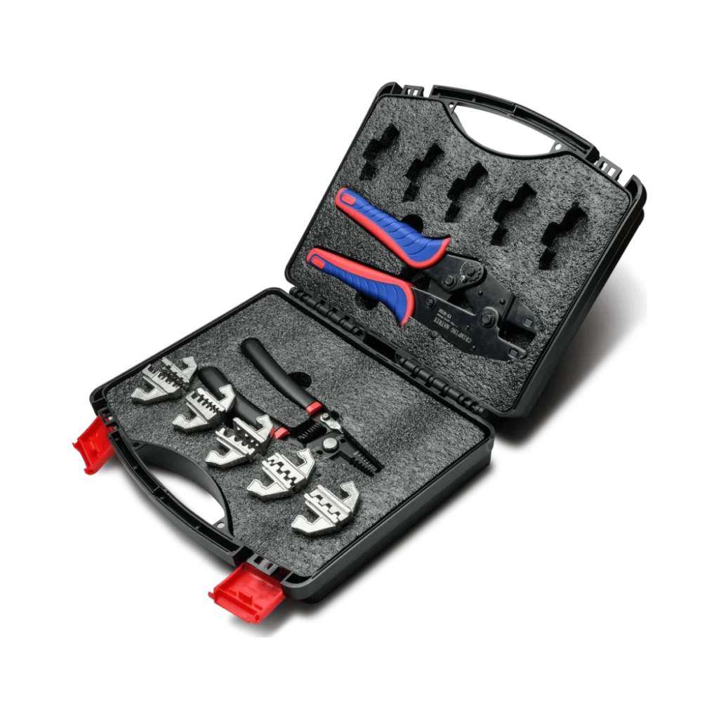 Ratchet Crimping Tool Set with Wire Stripper