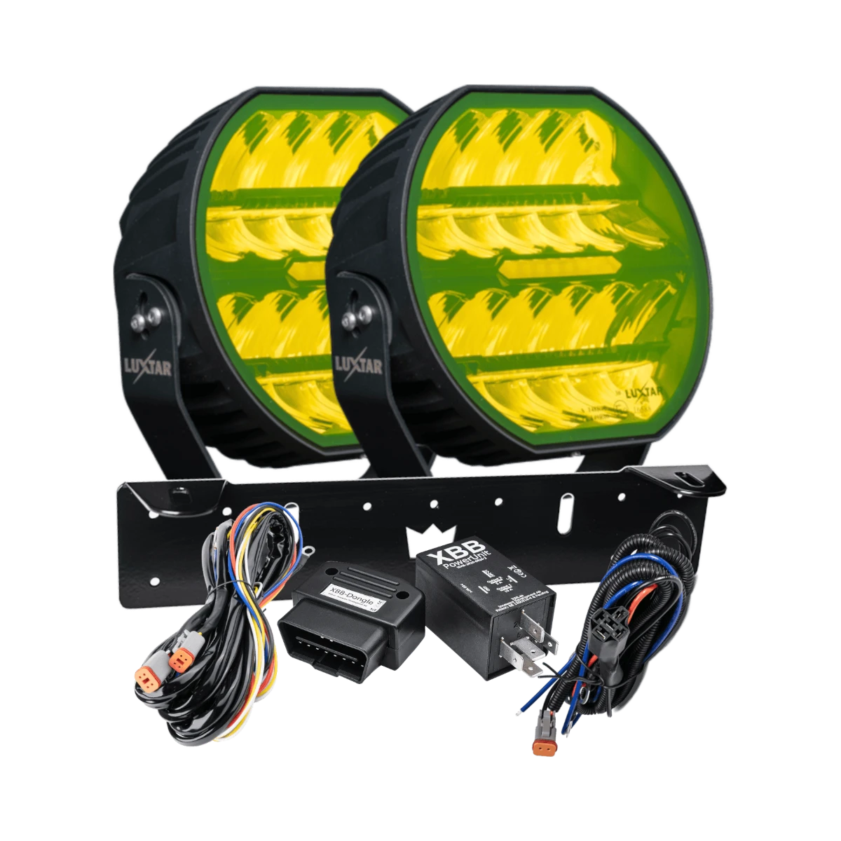 Stellar Black 2-Light Kit, Yellow CAN bus
